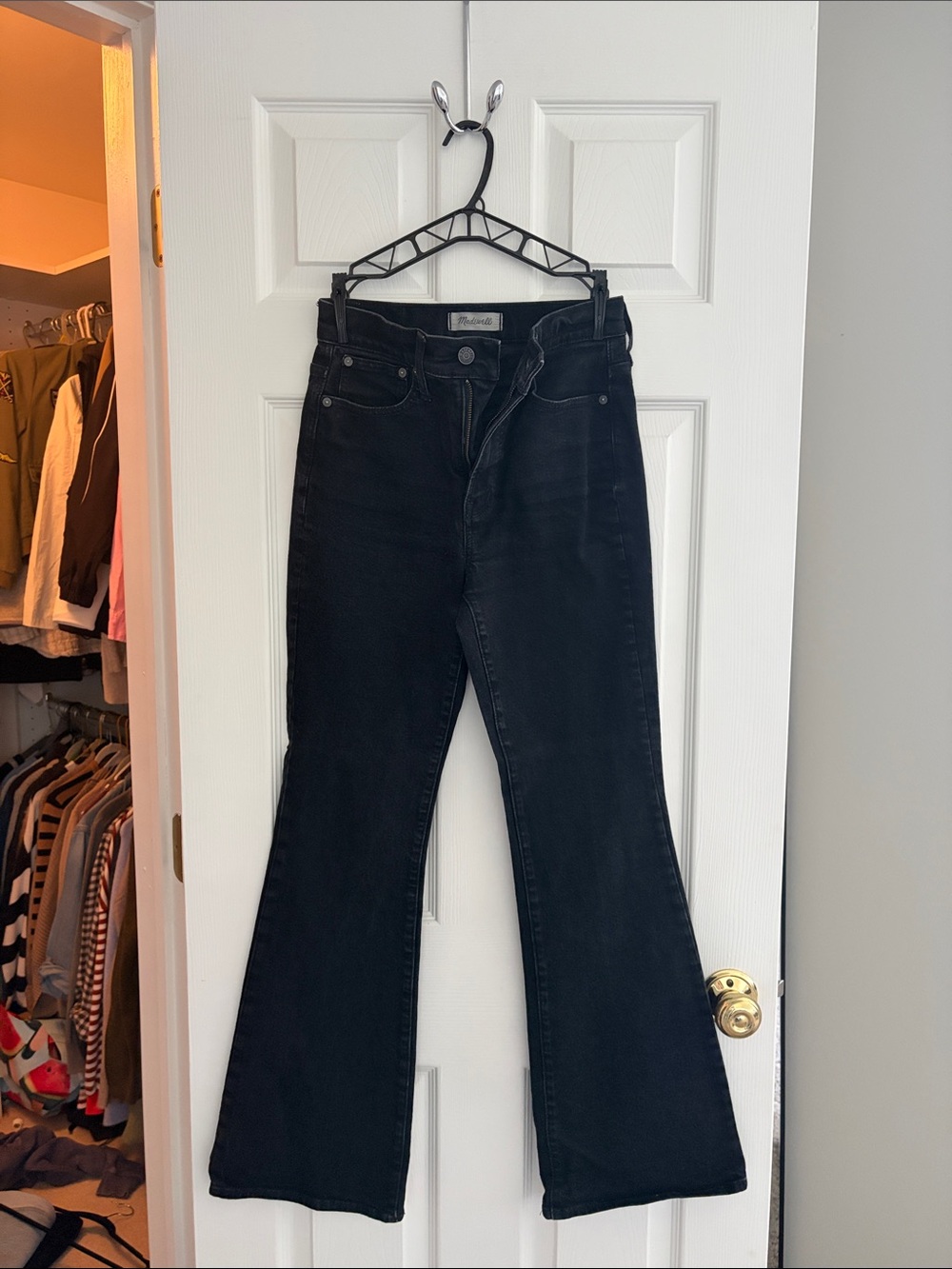 MADEWELL Black Women’s Flared Jeans - Classic High-Rise